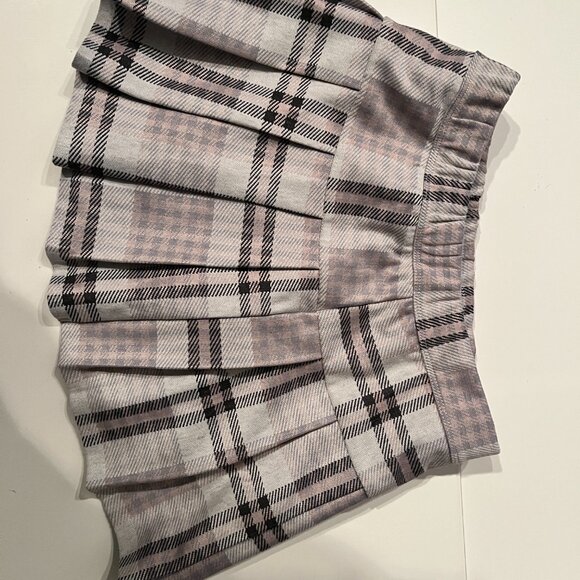 abercrombie kids pleated skirt - gray pink and white - size 11/12 NWT - Picture 7 of 12